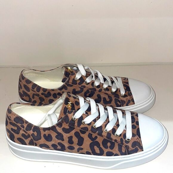 Stuart Weitzman Sammy Cheetah Suede Low Top Sneaker Size 6.5 - Picture 1 of 8